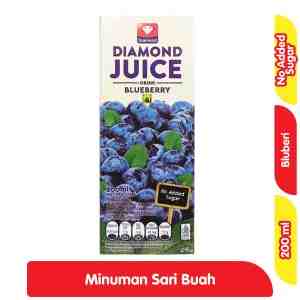 Diamond Jus UHT Bluberi 200 ml - Diamond Jus UHT Bluberi 200 ml