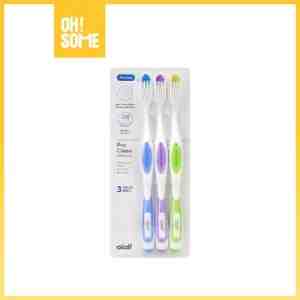 Olaif Pro Clean Toothbrush Medium Sikat Gigi 3 pcs - Sikat gigi dengan bulu sikat yang padat untuk memb