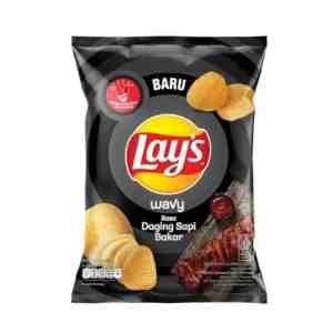 LAYS WAVY BEEF BBQ 64GR - LAYS WAVY BEEF BBQ 64GR