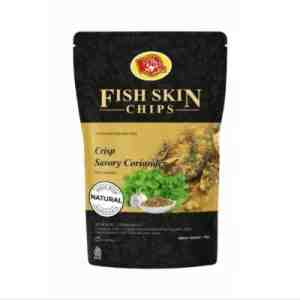 Kriptoss Fish Skin Savory Coriander 75gram - pSensasi kelezatan kulit ikan krispi empremium