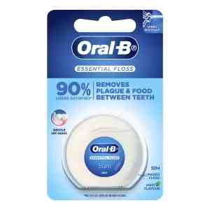 Oral-B Waxed Dental Floss - Essential 50m - Oral-B Waxed Dental Floss - Essential 50m