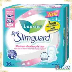 LAURIER SUPER SLIM GUARD 25CM 16S - LAURIER SUPER SLIM GUARD 25CM 16S