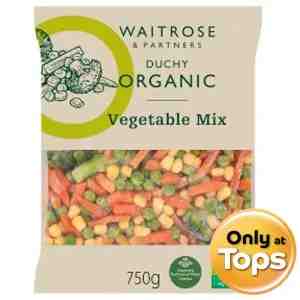750_WR Broccoli Organic750g_DI - Waitrose Vegetables Mix with Broccoli Organics 750