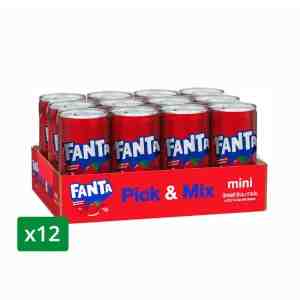 180 . x 12  FANTA Soft Drink Strawberry 180 ml. x 12 Units