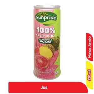 Sunpride Jus Buah Nanas Jambu Kaleng 220 ml - Sunpride Jus Buah Nanas Jambu Kaleng 220 ml