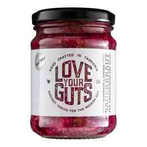 Love Your Guts Sauerkraut - Beetroot  Ginger 250g 1 bottle