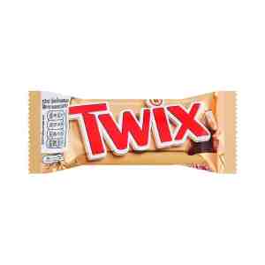 TWIX  TwinMilkChocolateCaramelCrunchyBiscuit 50g.