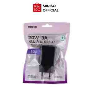 20W PDQC Wall Charger EU ModelST770 Black - Kepala charger adaptor dinding dual port type C US
