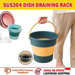 Multifunctional Collapsible Pail Bucket - Colour Blue l SizeCapacity Small 5LMedium 1