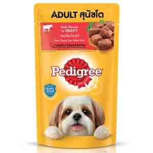 130_Pedigree Pouch Beef Sauce 130g - Pedigree Adult Beef In Gravy Dog Food Wet Pouch 13