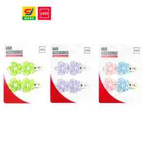 UNO  2   UNO Hair Clips Pastel Flower, 2 pcs... - -