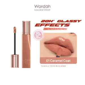 Wardah Glasting Liquid Lip 01 Caramel Coat 3.5 gr