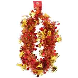 Fluer De Lis Tinsel Buttrtfly - Fluer De Lis Tinsel Leaf Star Buttrtfly 7X200cm.