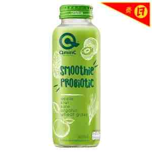 250_QminC Smoothie Apple 250ml - QminC Smoothie Probiotic Organic Wheatgrass Apple