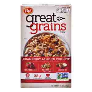 Post Great Grains Cereal - Cranberry Almond Crunch - Post Great Grains Cereal - Cranberry Almond Crunch