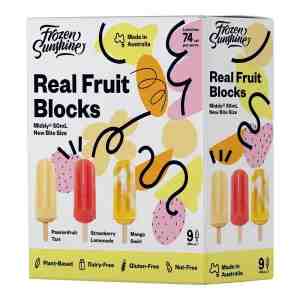 Frozen Sunshine Middy Multipacks - Real Fruit Blocks 9 x 50ml 1 pack