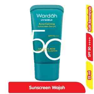 Wardah UV Shield Sunscreen Moisturizer Wajah Anti Jerawat SPF 50 25 ml - Wardah UV Shield Sunscreen Moisturizer Wajah Anti