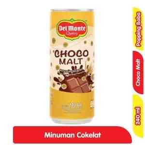 Del Monte Minuman Choco Malt Kaleng 240 ml - Del Monte Minuman Choco Malt Kaleng 240 ml