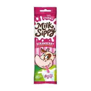 Milk Sippy Bead Straws Strawberry 30gm - 628198