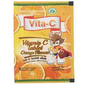 VitaC Vitamin C Tablet Orange Flavour 12g.   - VitaC Vitamin C Tablet Orange Flavour 12g.