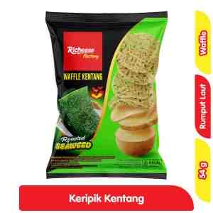 Richeese Keripik Kentang Waffle Rasa Rumput Laut 54 g - Richeese Keripik Kentang Waffle Rasa Rumput Laut 5