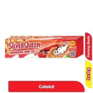 SilverQueen Cokelat Susu Batang 3 x 52 g - Beli 2 Gratis 1 - SilverQueen Cokelat Susu Batang 3 x 52 g - Beli 2