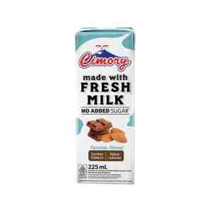 CIMORY SUSU UHT NO ADDED SUGAR CHOCOLATE ALMOND TPK 225ML