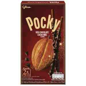 23_Glico Pocky Rich ChocoNips23g - Glico Pocky Rich Chocolate Cocoa Nibs 23g.