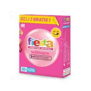 FIESTA BUBBLE GUM ISI 3 - Kondom - Kondom dengan aroma bubble gum 1 PCS isi 3 Lembar
