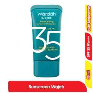 Wardah UV Shield Sunscreen Moisturizer Wajah Anti Jerawat SPF 35 35 ml - Wardah UV Shield Sunscreen Moisturizer Wajah Anti