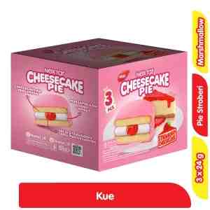 Nextar Choco Pie Keik Stroberi Isi Marshmallow 3 x 24 g - Nextar Choco Pie Keik Stroberi Isi Marshmallow 3 x