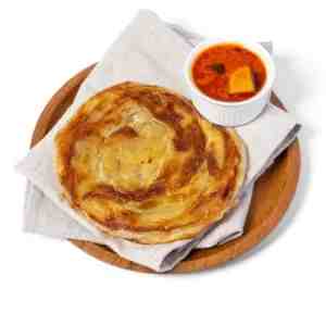Roti Paratha Kuah Kari Kentang 1pcs - pRoti canai istimewa dipanggang hingga berlapis