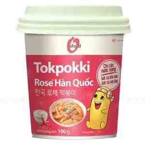 Tokpokki OFood V Rose Ly 100G - Tokpokki OFood V Rose mang n din mo hng