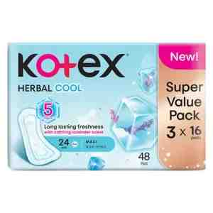 Kotex NCare Maxi Herbal Cool Nwg 3 X 16S - 562780