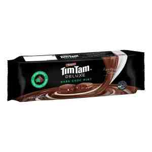 Arnotts Tim Tam Deluxe Biscuits - Dark Chocolate Mint - Arnotts Tim Tam Deluxe Biscuits - Dark Chocolate