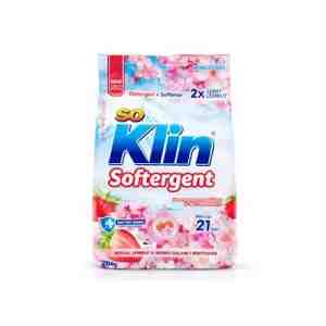 SoKlin Powder Detergent Softener Sakura Bag 2700 gr - SoKlin Powder Detergent Softener Sakura menggabung