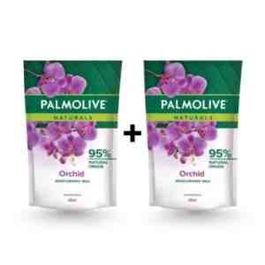 Twinpack Palmolive Naturals Milk  Wild Orchid Shower Milk 400ml - pRasakan kelembutan dan keharuman alami setiap m
