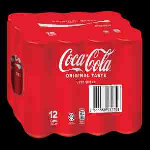 Coca Cola Original Taste Less Sugar 320Ml 12S - Coca Cola Original Taste Less Sugar 320Ml 12S