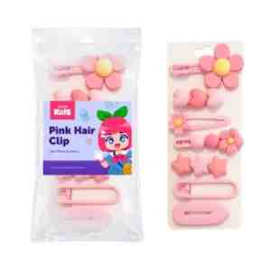 Pink Hair Clip Series 1 Astro Kids 1pack - pLengkapi gaya rambutmu dengan jepit rambut set