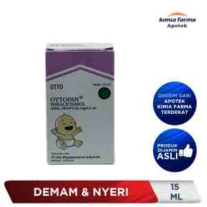 Ottopan 60 Mg0.6 ml Drops 15 ml  Obat Demam Nyeri Anak  Bayi  Kimia Farma - Ottopan 60 mg0.6 mL Drops 15 mL, tiap mL mengandu