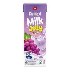 Diamond Susu UHT Anggur Jelly 200 ml - Diamond Susu UHT Anggur Jelly 200 ml
