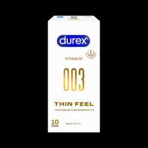 Durex 003 Thin Feel Kondom Pria 10sheets - pDurex 003 Thin Feel adalah kondom tipis dari Du