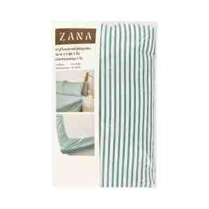 ZANA 3.5 ft. Bedsheet  19 x 29 Pillowcase Stripe Green
