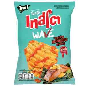 42_Tasto Seaweed Salmon Shoyu 42g - Tasto Seaweed Salmon Shoyu Sauce Flavored Potato C