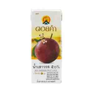 50  200 . DOIKHAM Vegan 50 Passion Fruit Juice 200 ml.