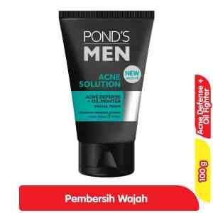 Ponds Men Pembersih Wajah Foam Anti Jerawat 100 g - Ponds Men Pembersih Wajah Foam Anti Jerawat 100 g
