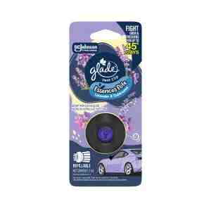 Glade Vent Clip Lavender and Sandalwood Starter Kit 2ml - Easy-to-use car air freshener kit that clips onto
