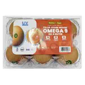 Golden Q Eggs Telur Ayam Negeri Omega 9 6 pcs - Golden Q Eggs Telur Ayam Negeri Omega 9 6 pcs