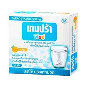 TEMPRA Fizz Paracetamol 500mg. Effervescent Tablet 12 Tablets