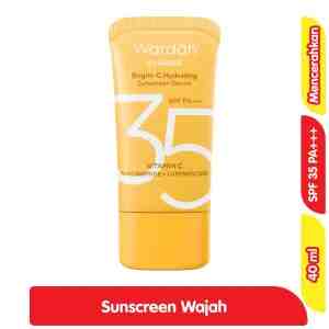 Wardah UV Shield Sunscreen Serum Wajah Bright-C Hydrating SPF 35 40 ml - Wardah UV Shield Sunscreen Serum Wajah Bright-C Hy